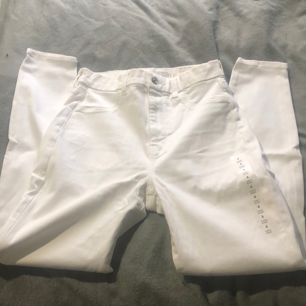 White American Eagle Curvy Super Hi-Rise Jegging